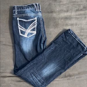 Twenty one black dark wash jeans